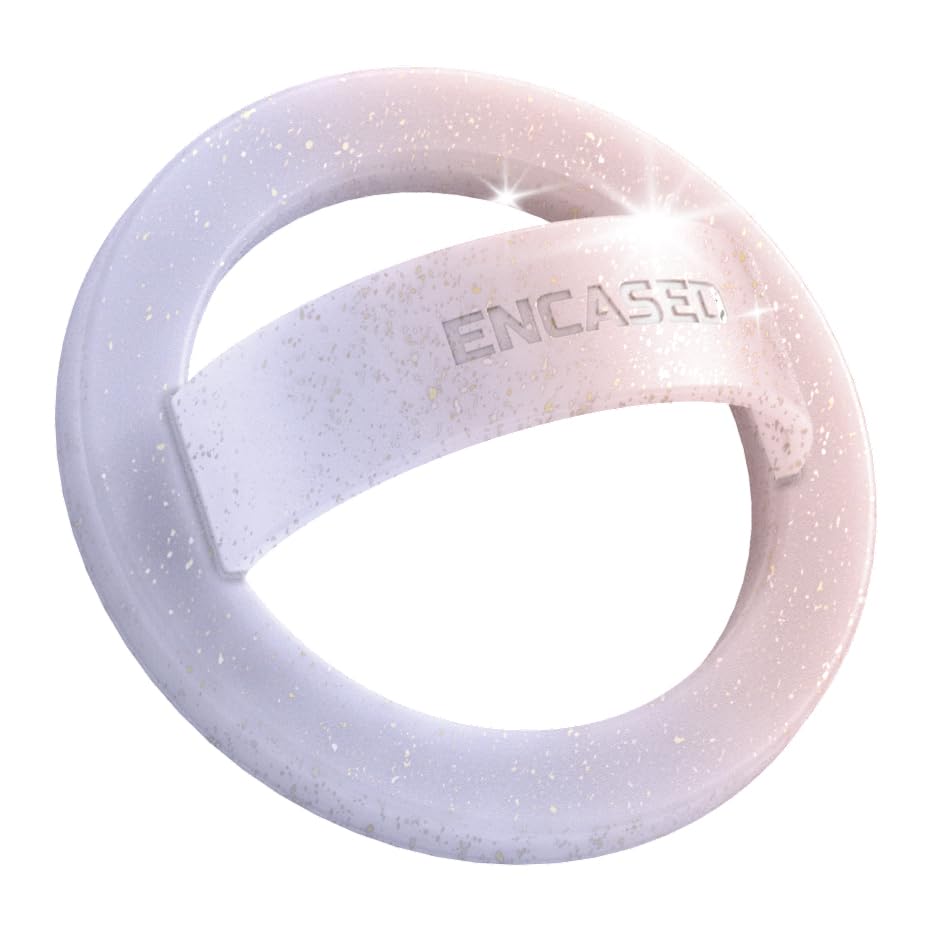 Soporte Magnético ENCASED Iridiscente con Efecto Degradado y Anillo para iPhone