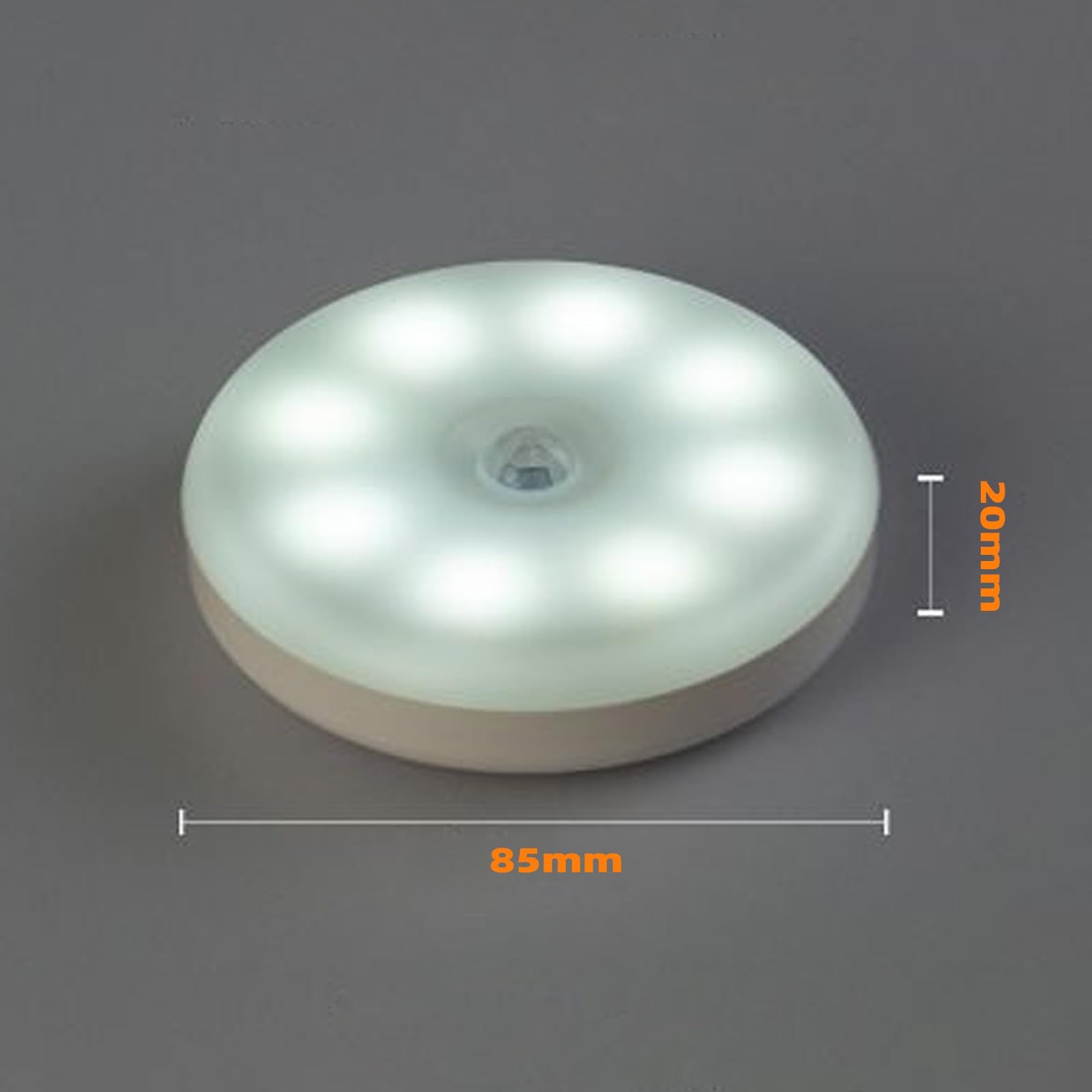 Luz Led Recargable VTZAQZSS Blanca con Sensor de Movimiento 10PCS para Escaleras, Sala, Closet, Vestíbulo, Baño y Cocina