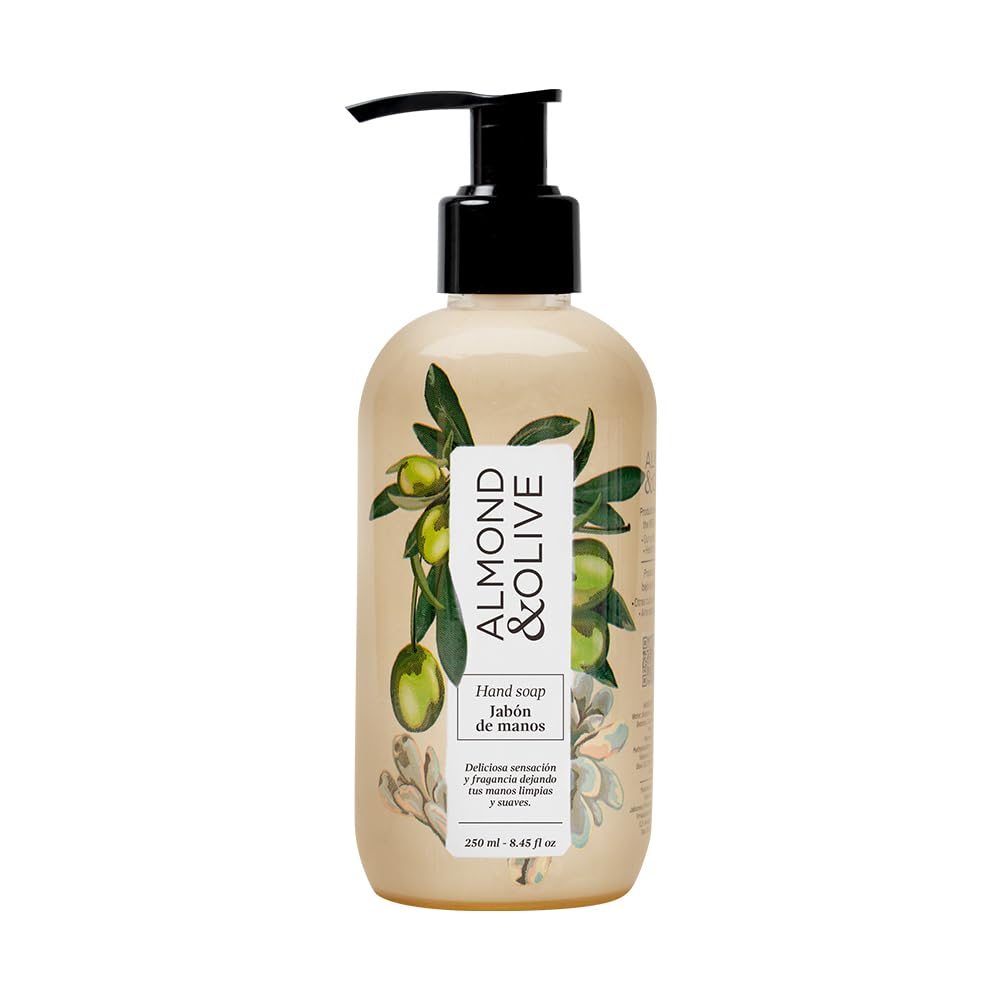 Jypesa | Jabón de manos Almond and Olive 250 ml, Airbnb, Ideal para todo tipo de piel