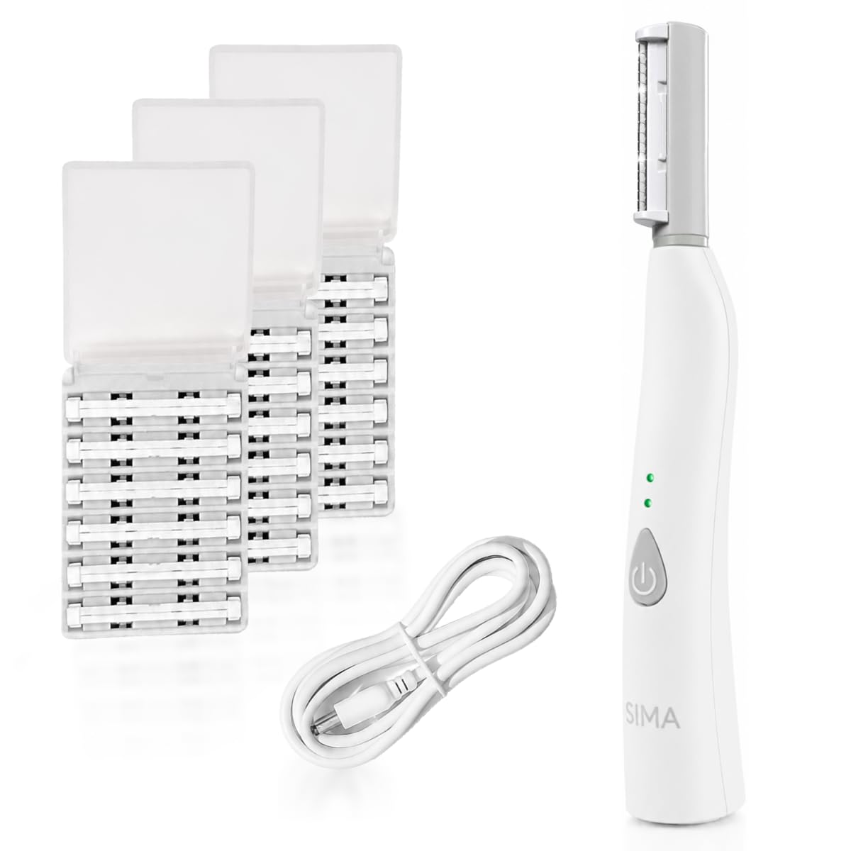 SPA SCIENCES- HERRAMIENTA ELÉCTRICA DE DERMAPLANING: elimine el vello facial no deseado de manera rápida y sencilla mientras se exfolia con nuestra herramienta de dermaplaning SIMA. Esta herramienta d