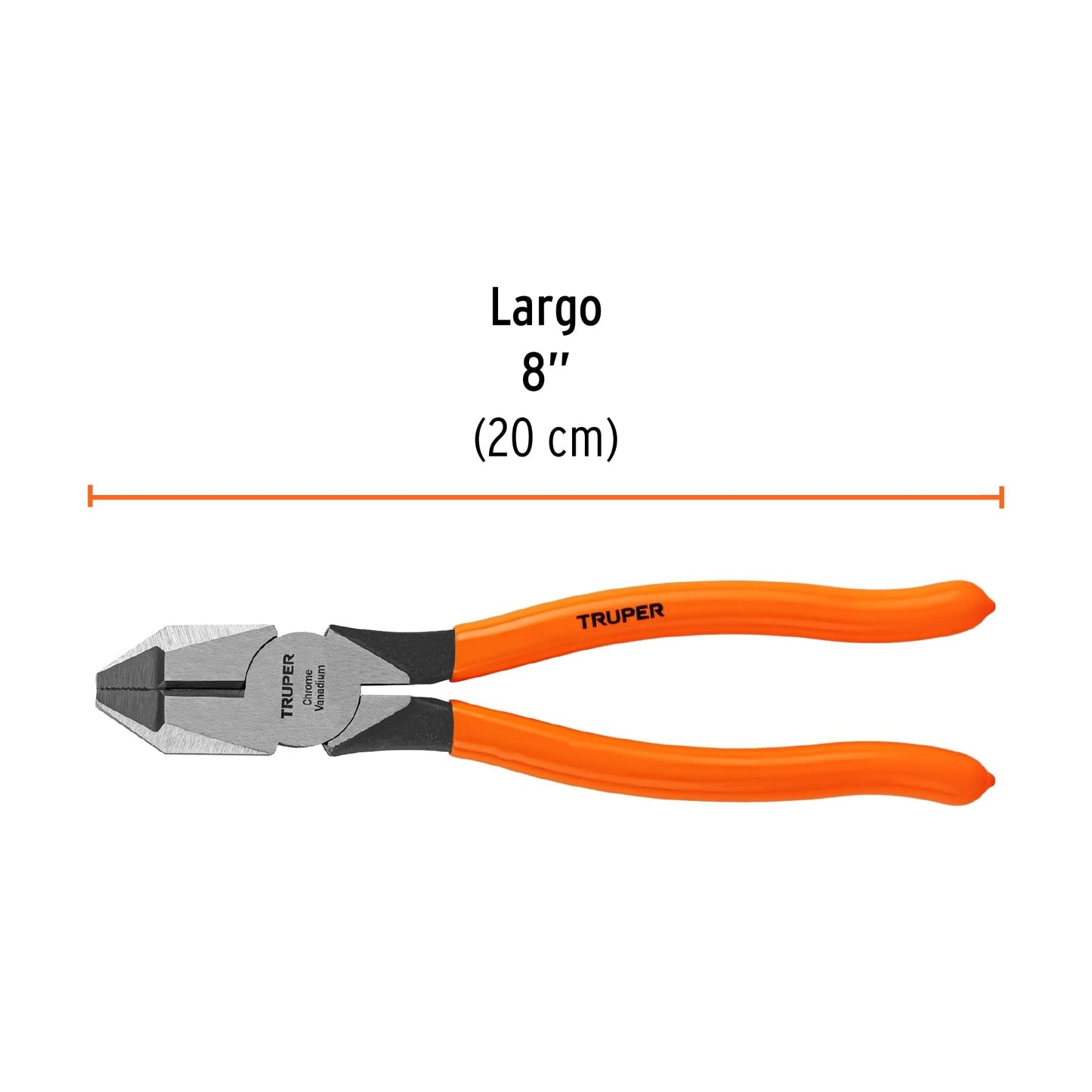 Pinza Profesional Truper Vinil 8 pulgadas para Electricista