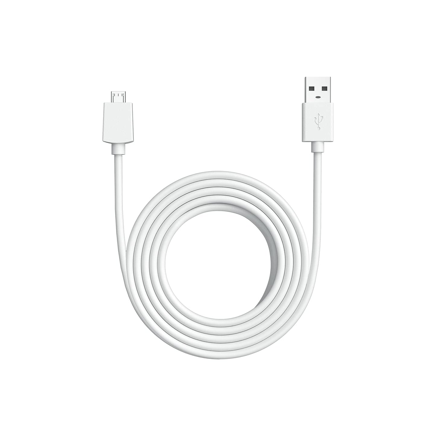 Cable de alimentación USB-A a Micro USB Ring de 3 metros para Indoor Cam - Blanco