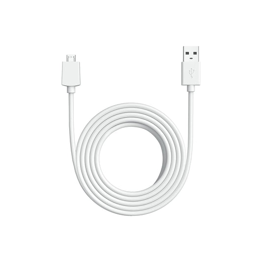 Cable de alimentación USB-A a Micro USB Ring de 3 metros para Indoor Cam - Blanco