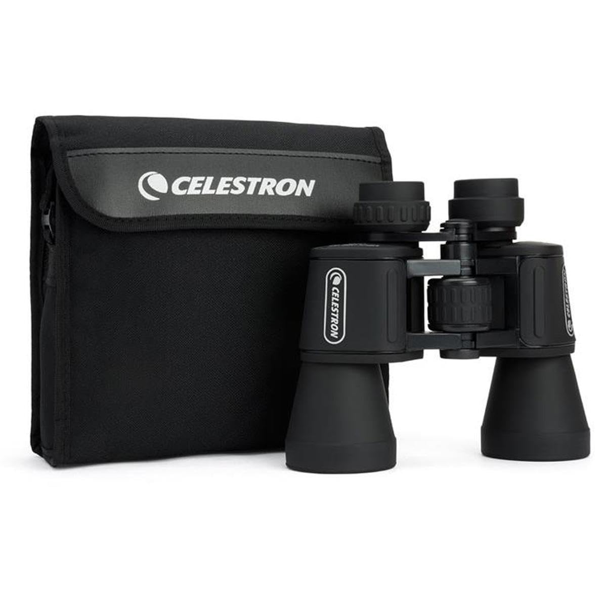 Celestron Binocular UpClose G2 10x50 – Óptica de Revestimiento múltiple para observación de Aves, Vida Silvestre, Paisaje y Caza – Prismático Porro Prism para Principiantes