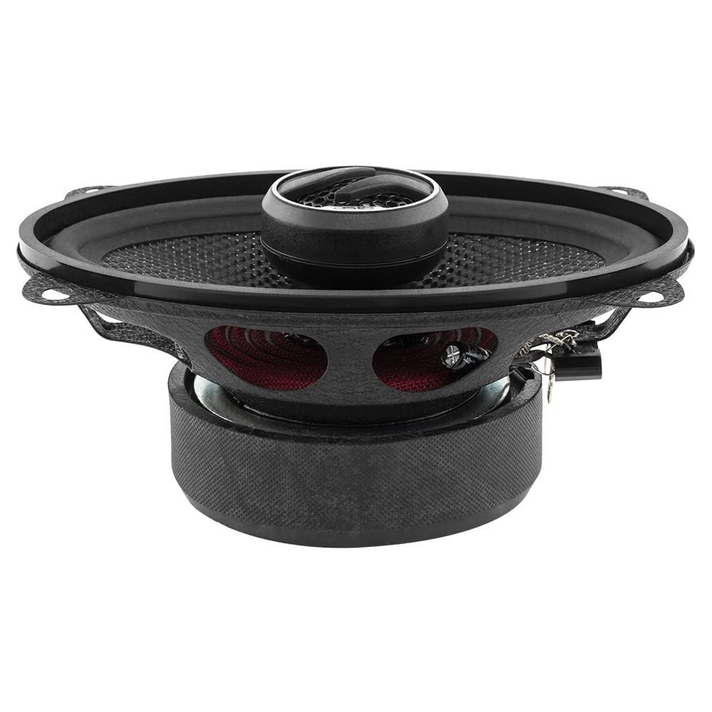 DS18 ZXI-464 Elite - Altavoces coaxiales de Audio para Coche de 2 vías con Cono Kevlar 120 vatios 4 ohmios (2 Altavoces)