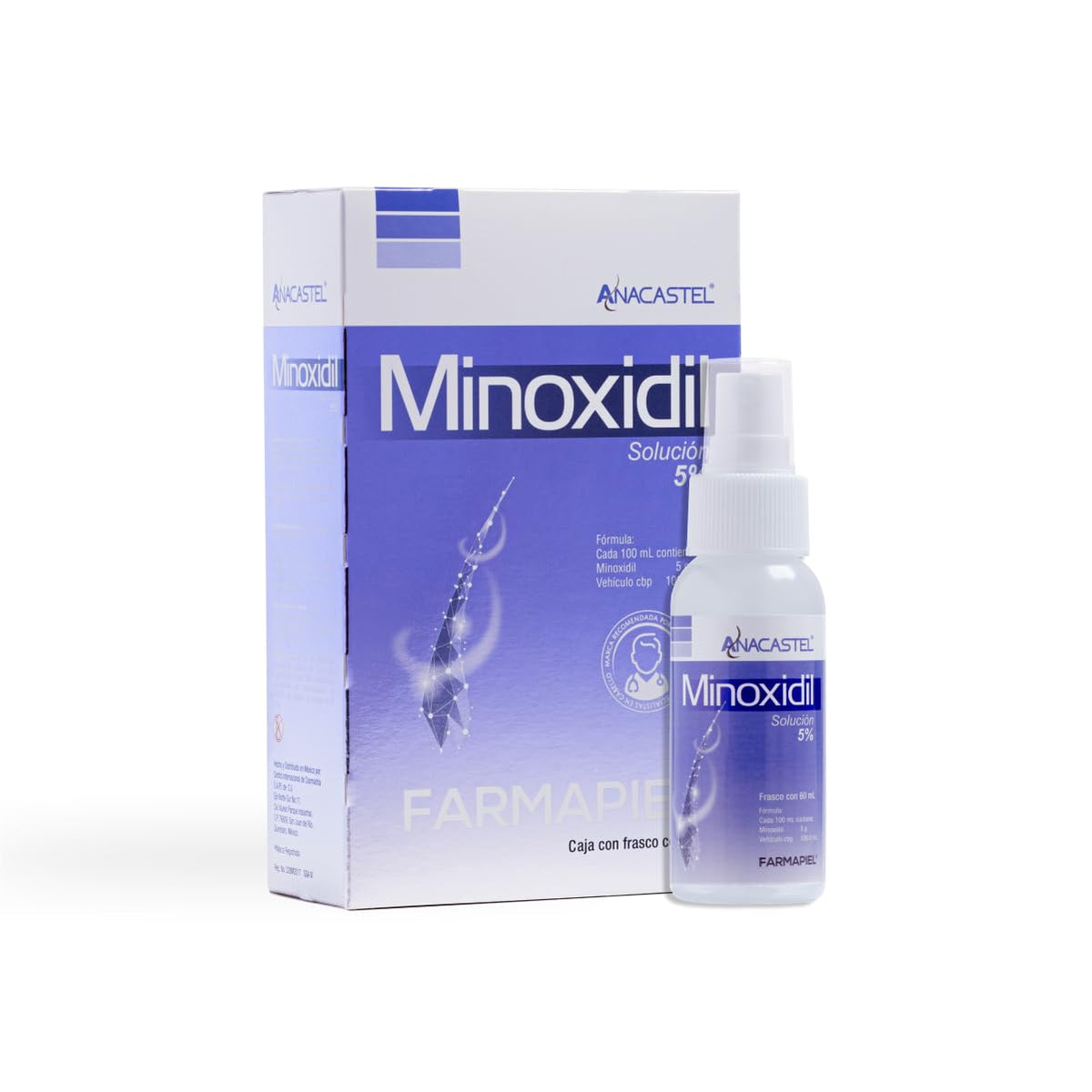 Spray Anticaída Anacastel Minoxidil 5% 60ml