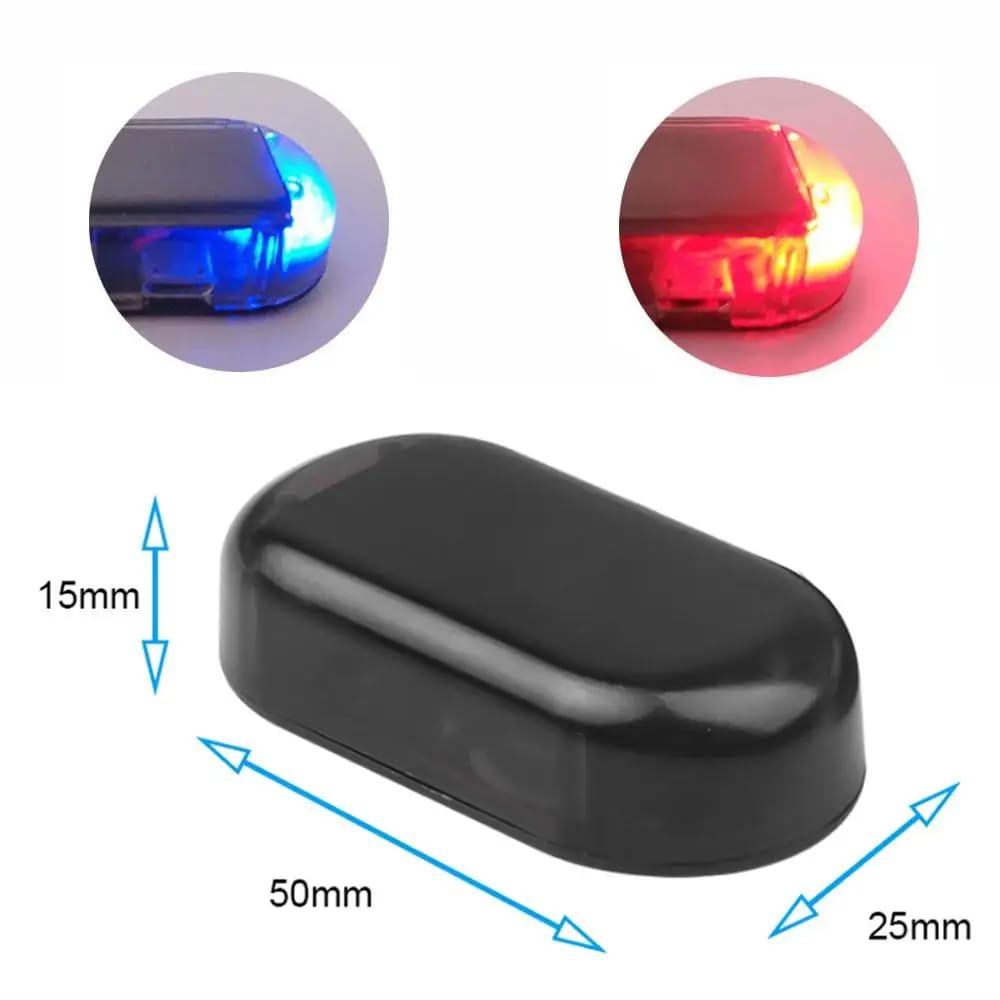 Dispositivo de Alarma Simulado ANKI HAPPIGO Rojo con Luz LED Antirrobo para Coche