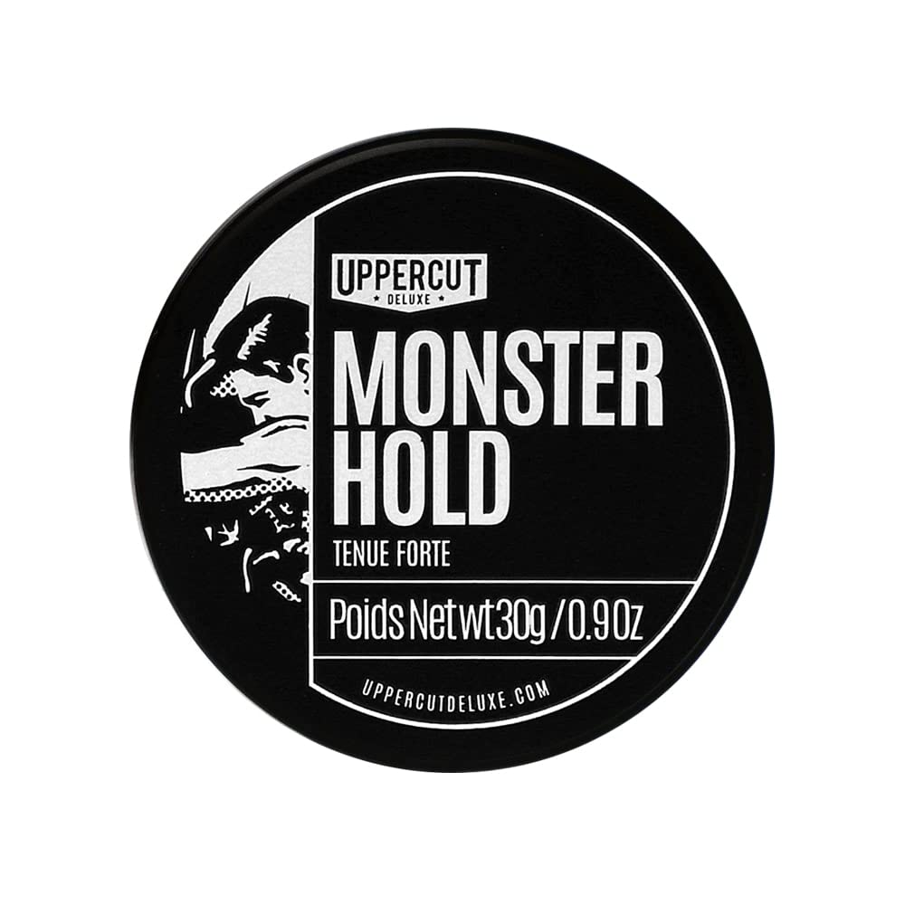 Monster Hold Pomade Midi, producto a base de cera de fijación fuerte y pesada, de larga duración y reutilizable para estilos tradicionales o más atrevidos, 0,9 oz/30 g