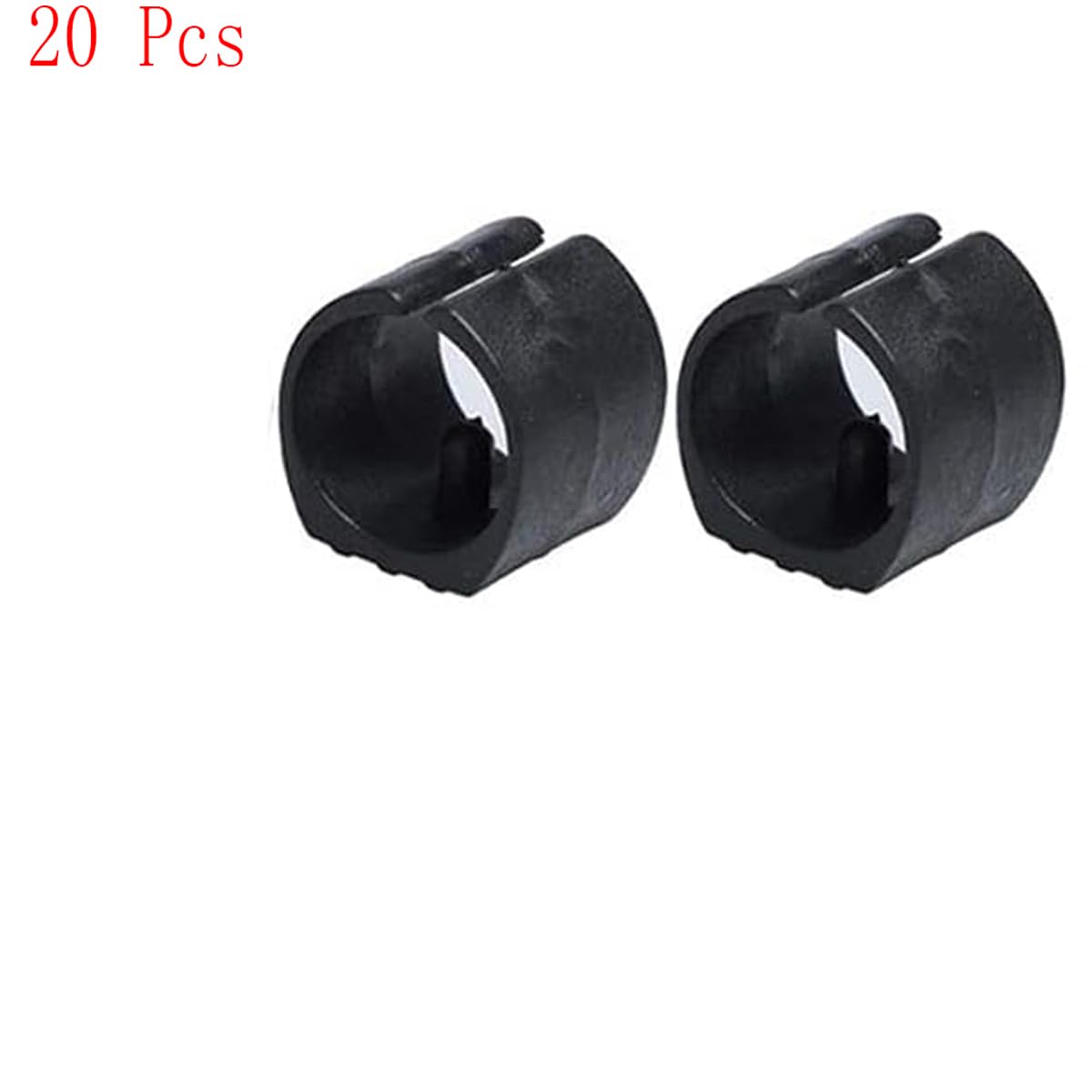 20 tapas de pie para silla con forma de U de 30 mm de diámetro (negro)