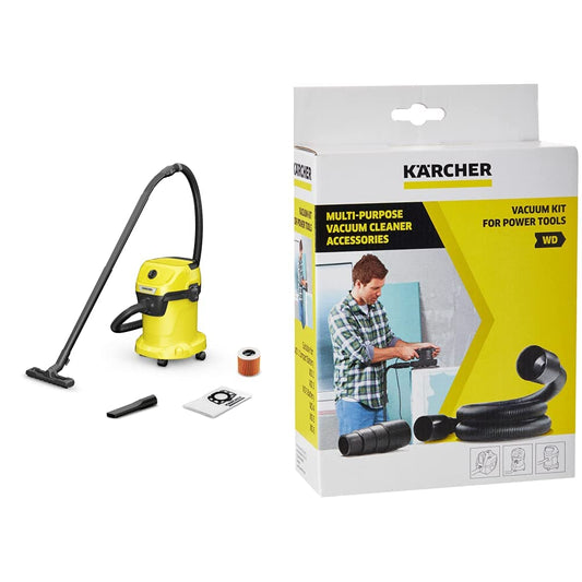 Karcher Aspiradora Multifuncional WD 3 V-17/4/20 + Kit de aspiración para Herramientas eléctricas