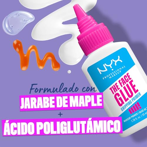 Prebase de Maquillaje hidratante Face Glue de Nyx Professional Makeup, Tono Transparente