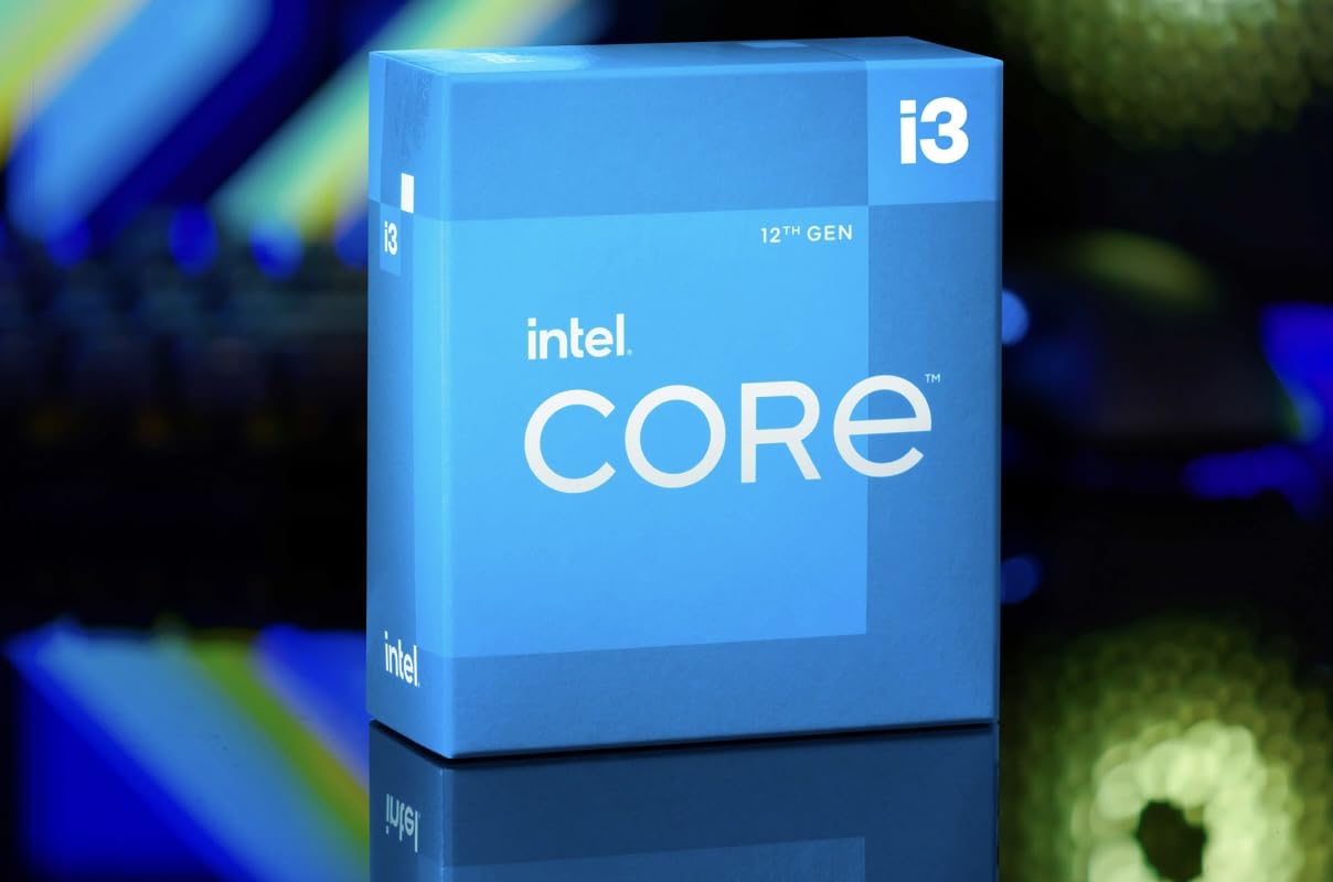 Intel Core i3 (12ª generación) i3-12100 Quad-Core (4 núcleos) Procesador de 3,30 GHz, Paquete al por Menor