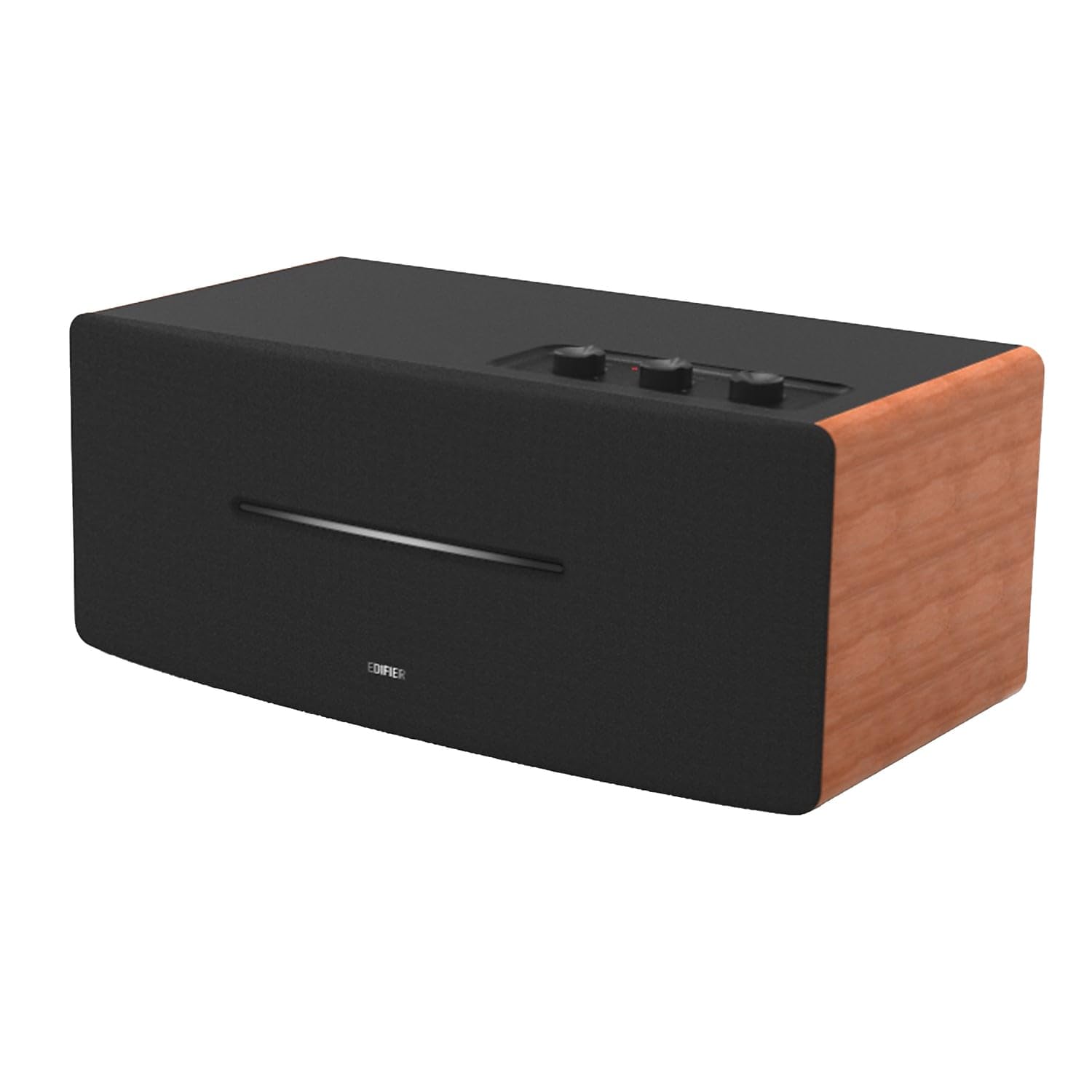 Edifier Altavoz de estantería D12 - Altavoz Bluetooth estéreo de Escritorio Integrado - Altavoz de computadora inalámbrico para Uso de Escritorio - 70 vatios RMS con Salida de línea de subwoofer