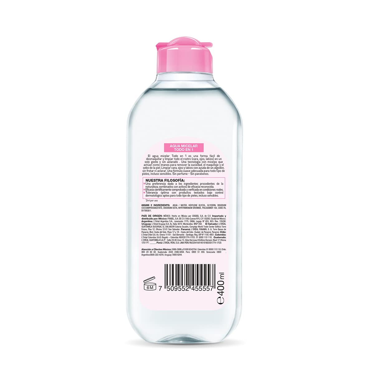 CeraVe Gel Limpiador Espumoso Libre de Fragancia para Piel Normal o Grasa - 1 x 473 ml + Garnier Skin Naturals Face Agua Micelar Desmaquillante para Todo Tipo de Piel, 400 ml, 1 unidad