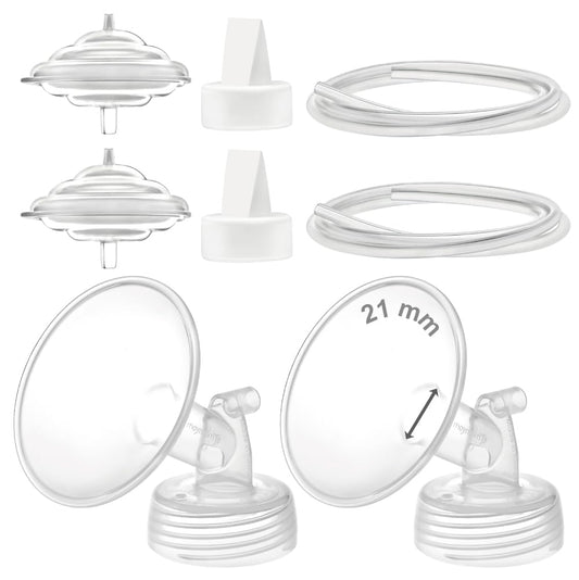 Piezas para Extractor Maymom Compatibles con Spectra S2 y S1 Embudo 21 mm con Válvulas y Protector Antirretorno