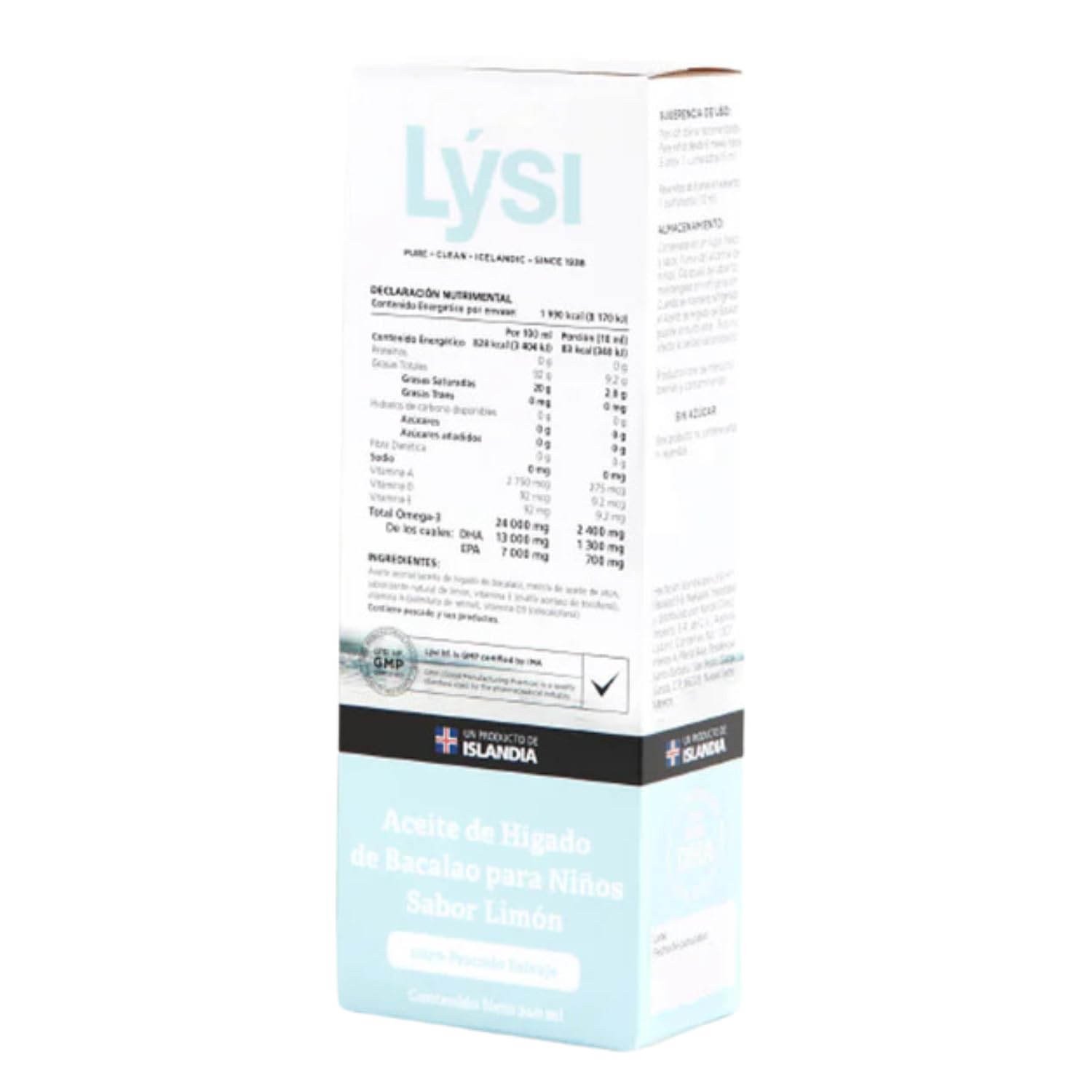 Suplemento Nutricional de Aceite de Bacalao para Niños - Refuerzo Inmunológico y Óseo con Omega-3 y Vitaminas - Sabor a Limón - 240ml