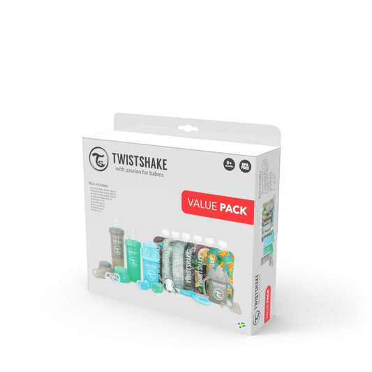 Paquete de Biberones Twistshake Transparente Anticólicos TwistFlow para Bebés