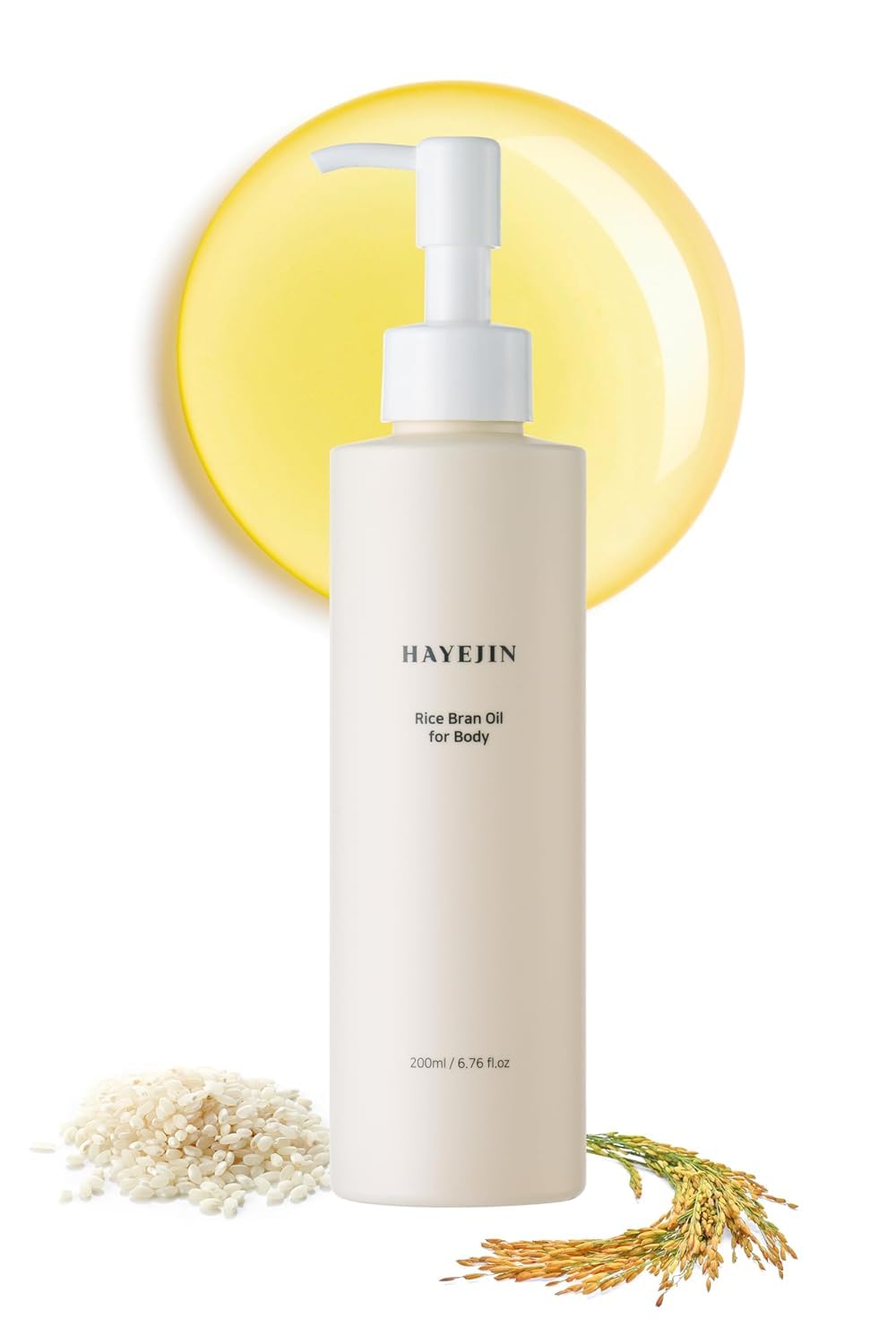 HAYEJIN- ELEGANCIA DE ARROZ PURO. Sumérgete en la suntuosa mezcla de aceite de salvado de arroz enriquecido con 592 990 ppm. Este aceite esencial, junto con el aceite de oliva y el palmitato, que no d