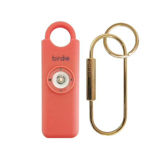 Alarma de Seguridad Personal Birdie Coral con Sirena de 130dB para Mujer