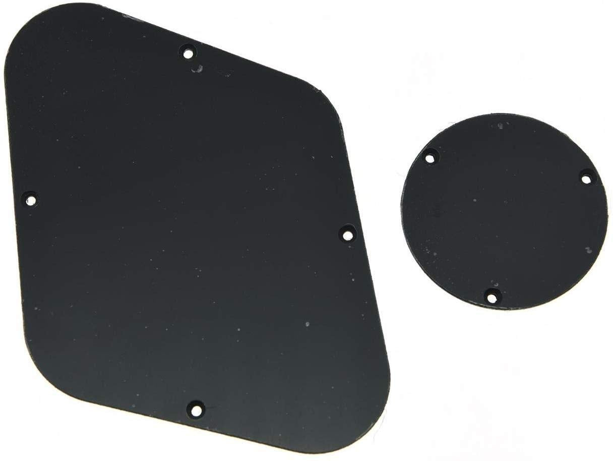 Dopro - Placa de control trasera para Epi Les Paul (1 capa), negro sólido