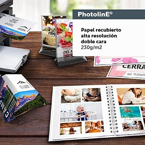 Papel Recubierto Kronaline Alta Resolución Blanco Doble Cara 230g/m2 Para Impresora De Inyección De Tinta Acabado Mate 25 Hojas Tamaño Carta