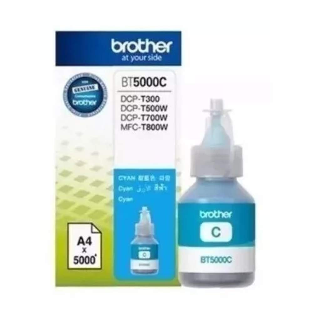 Brother Pack Kit 4 Botellas Tinta BTD60BK Negro - Color BT5001Y BT5001C BT5001M Originales Compatibles HL-T4000DW DCP-T310 DCP-T510W DCP-T710W MFC-T810W MFC-T910DW MFC-T4500DW