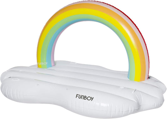 FUNBOY Giant Inflatable Rainbow Cloud Daybed Pool Float