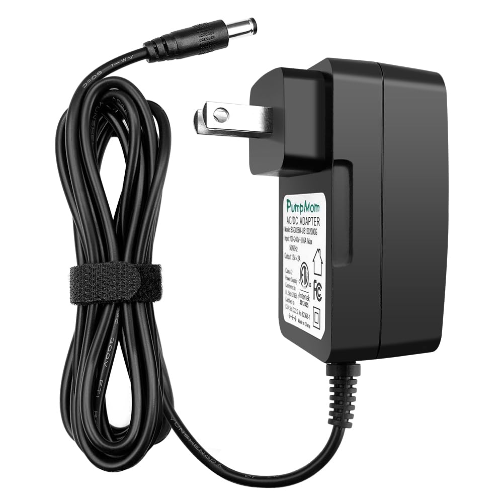 Cargador Adaptador PumpMom-us 12 V 2 A Repuesto para Spectra S1 S2 S100 S200 y Teclado Yamaha PSR YPG YPT