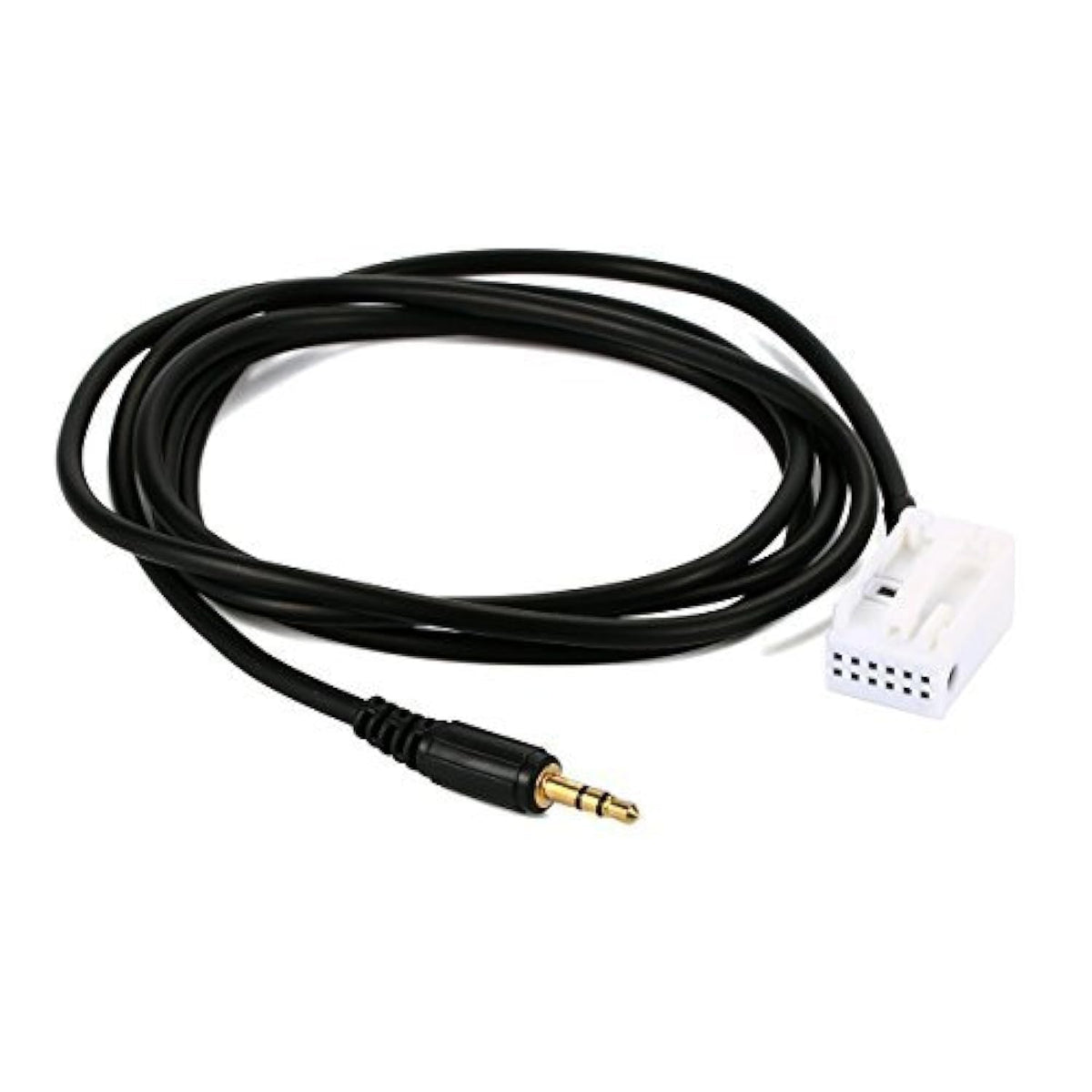 Cable de Carga AUX Mercedes Benz Negro con Adaptador Aux in 3.5mm para Modelos MB W203