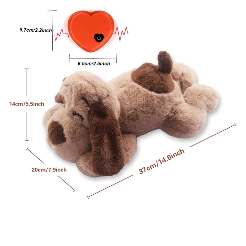 Beverly Shark Puppy Heartbeat Toy Dog (marrón)