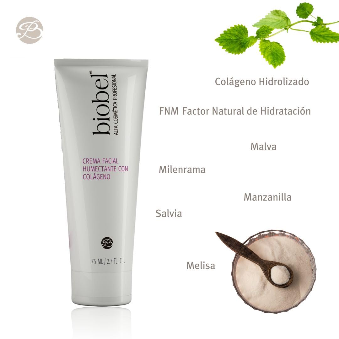 Biobel Crema Facial Humectante Con Colágeno 75ml