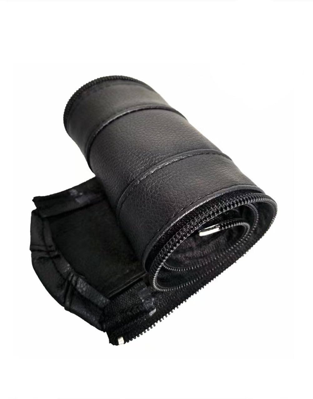 Funda de Piel Sintética MINILUJIA Negro para Manubrio con Cierre Extraíble Compatible con Asiento de Coche y Cochecitos Doona