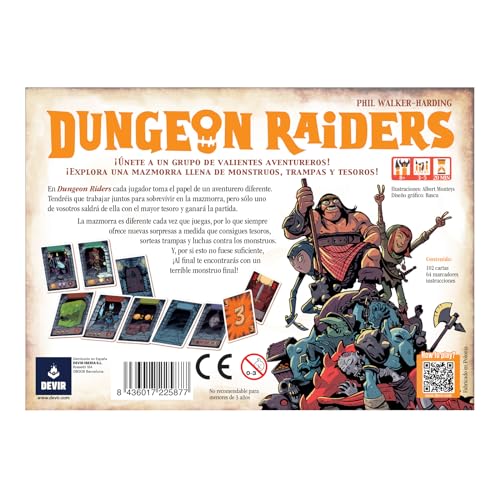 Devir Dungeon Raiders en Español, Juego de Mesa