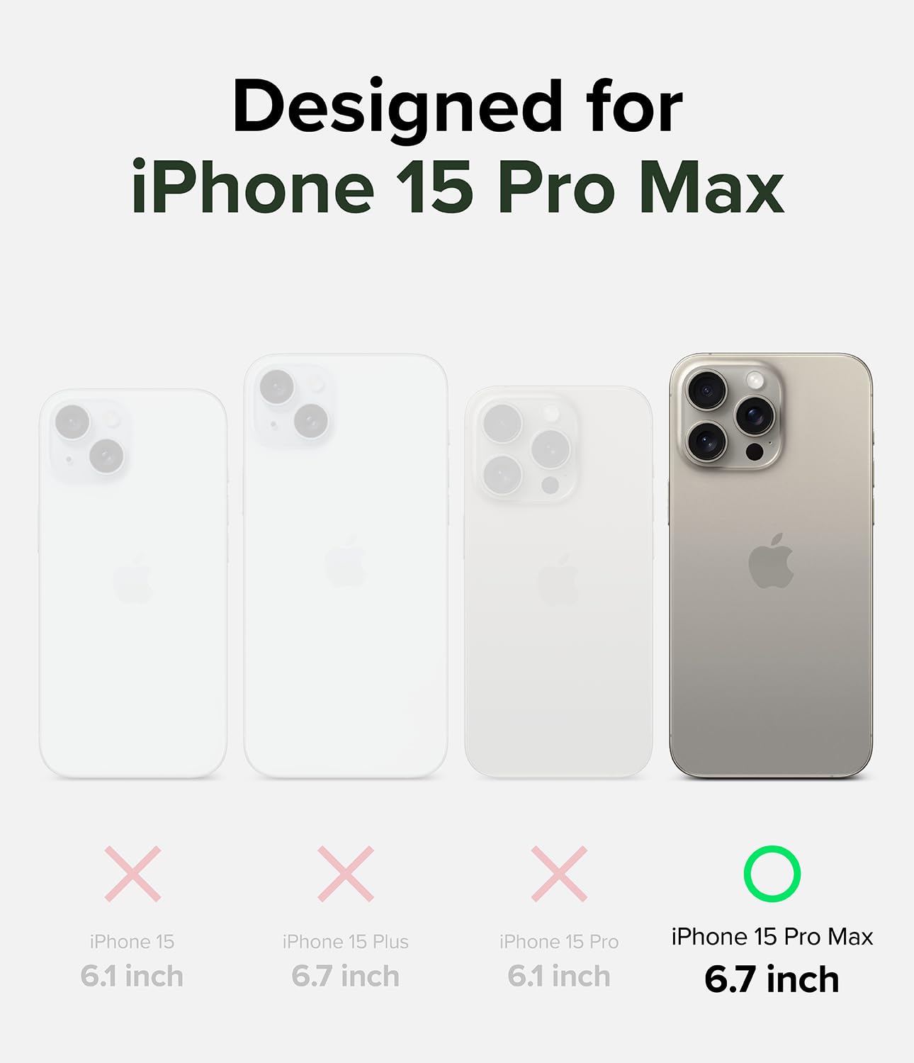 Funda Magnética Ringke Black Compatible con iPhone 15 Pro MAX con Soporte Ajustable para Carga MagSafe y Protección Resistente
