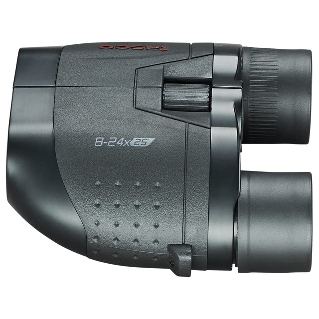 Binoculares Tasco Zoom Variable Negro Adaptables a Trípode Essentials 8-24x25 mm Focus Free