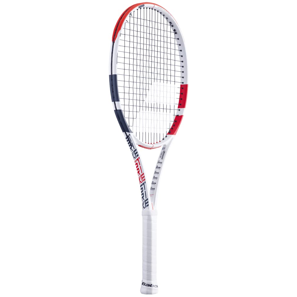 Babolat Pure Strike 16/19 - Raqueta de Tenis - Encordada con Tripa Syn Blanca de 16 g a tensión de Rango Medio (Agarre de 4 1/4 Pulgadas)
