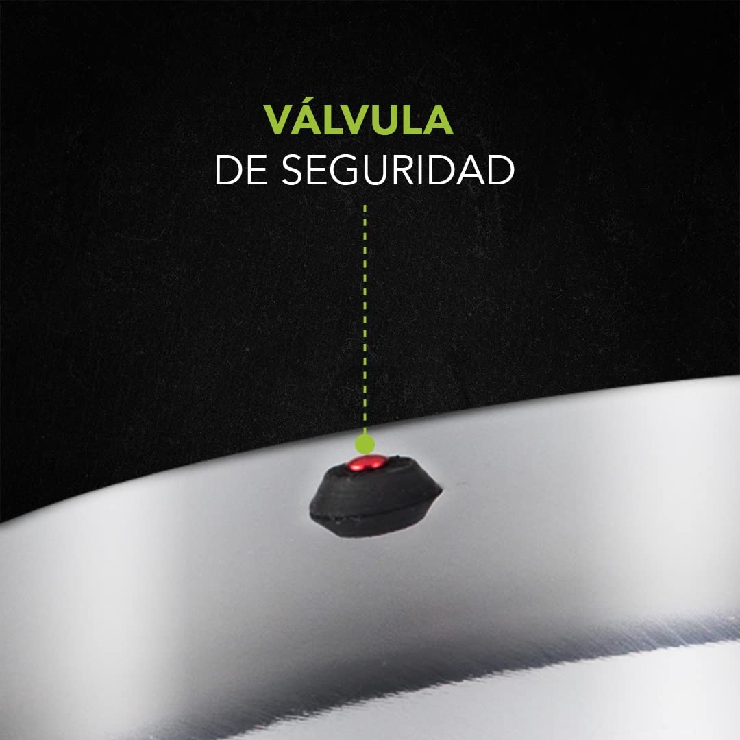 Tubo de Escape de Presión Presto Aluminio Negro 17 y 21L