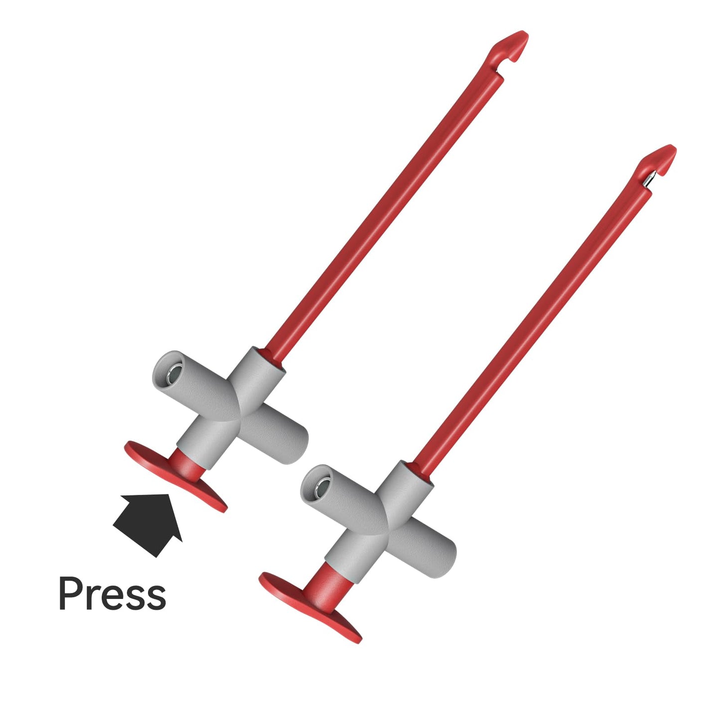 Goupchn - 2 cables de prueba de multímetro de 4 mm, macho a macho, con sondas de perforación, herramienta de clip de prueba para pruebas de multímetro, reparación de automóviles