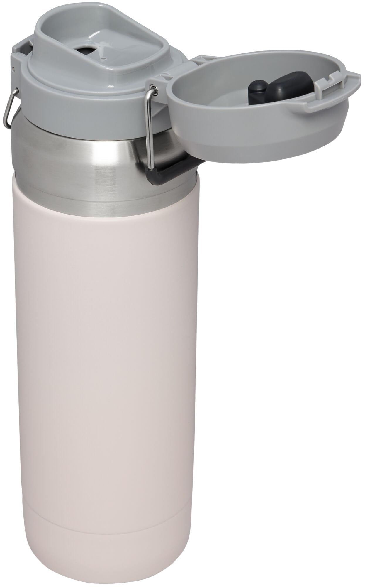 Botella de Agua STANLEY Cuarzo Rosa Botón a Presión Aislada Sin BPA