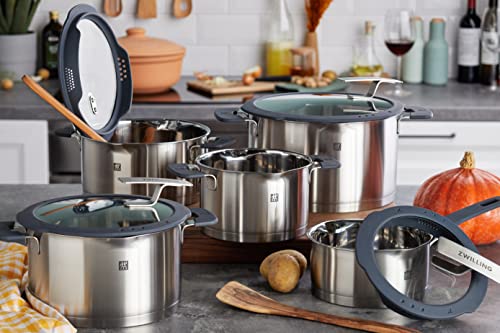Juego de Utensilios de Cocina ZWILLING Simplify Gris de Acero Inoxidable de Alta Calidad Compatible con Inducción