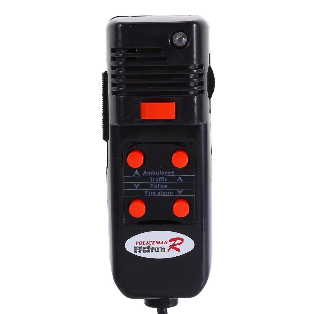 Bocina Sirena Yosoo Roja con 5 Sonidos para coche y camión 300dB con micrófono