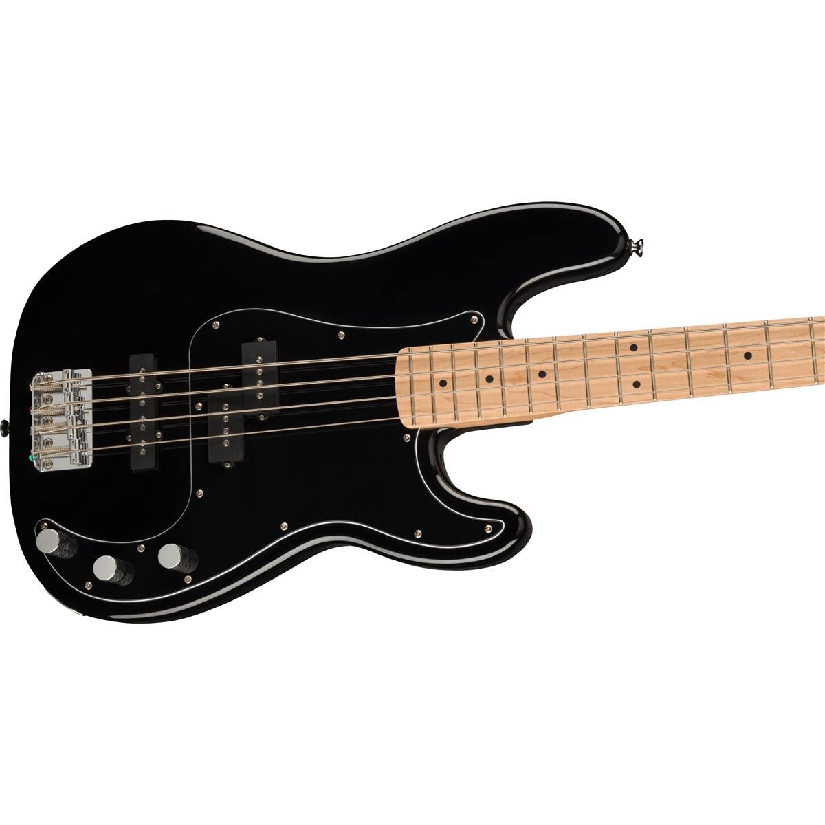 Affinity Series Precision Bass PJ Pack, Maple Fingerboard, Black, Gig Bag, Rumble 15-120V