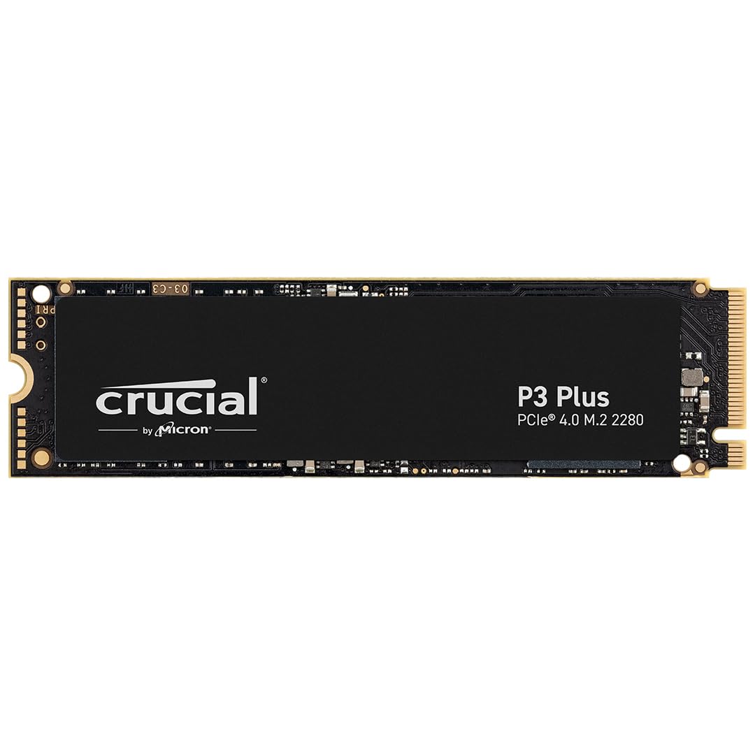 Crucial P3 Plus 2TB PCIe Gen4 3D NAND NVMe M.2 SSD, hasta 5000MB/s - CT2000P3PSSD8