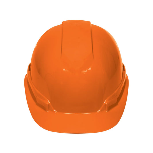 Casco de Seguridad Truper Naranja Ventilado Diseño Cómodo y Ligero Ajuste de Matraca
