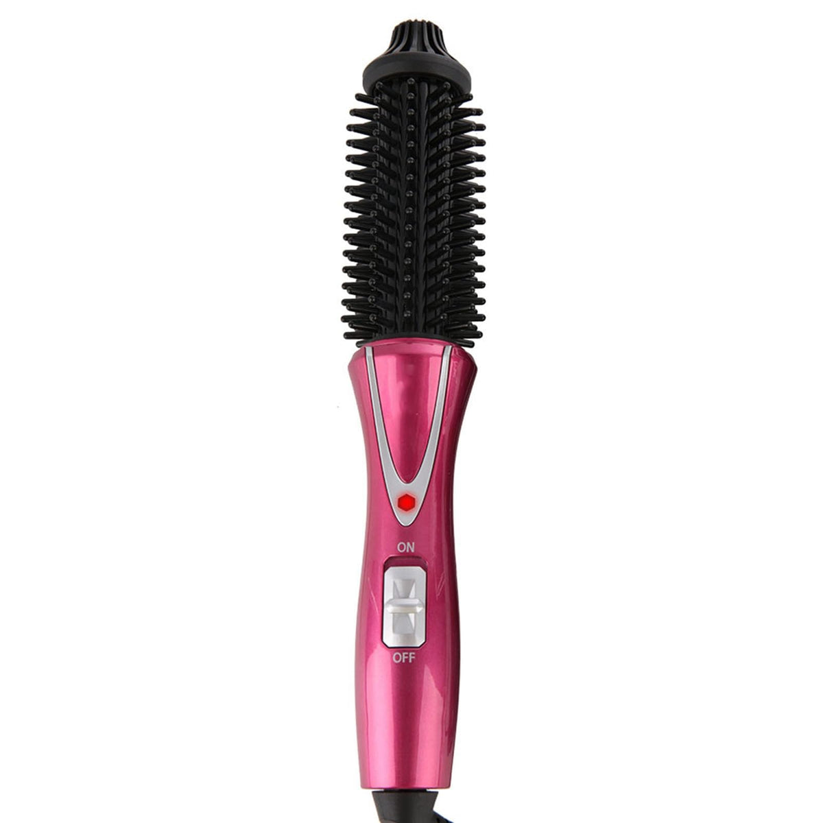 Cepillo Rizador Eléctrico Tourmalina Cerámica Plegable Anti-escala para el Cabello Mini Peine de Viaje