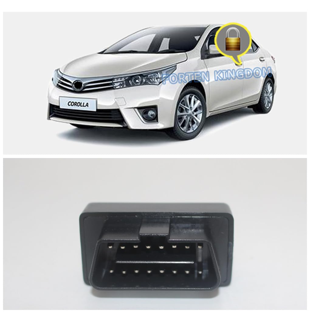 Módulo Inteligente Forten Kingdom Negro para Toyota Corolla 2009-2021 con Bloqueo de Velocidad Automático