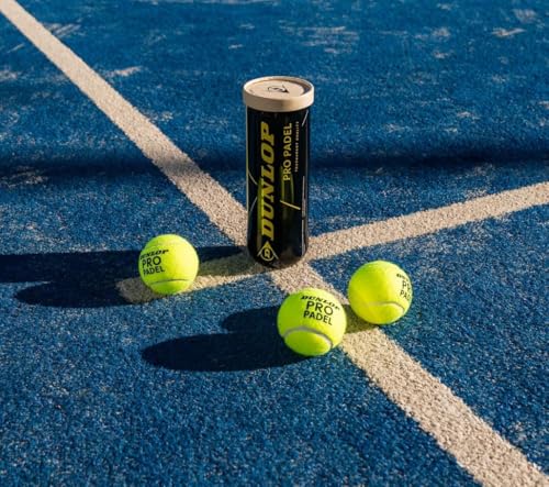DUNLOP Pro Padel - Pelotas de pádel para competiciones y torneos (1x3 Lata)