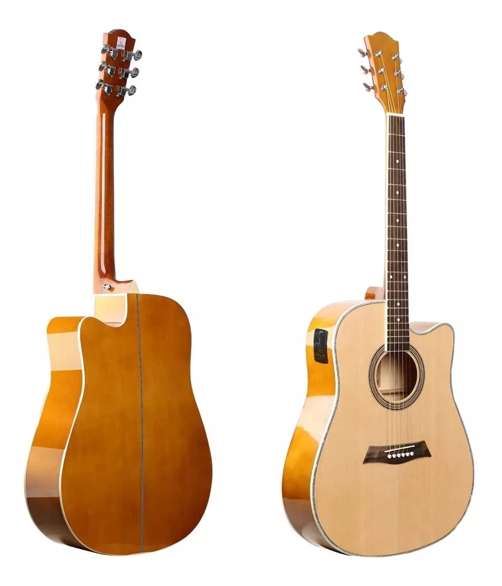 Guitarra Deviser Electroacústica L-806, Con Funda Y Calidad