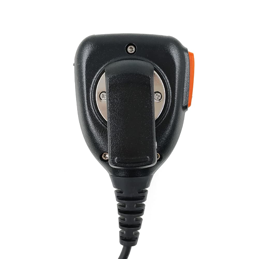 Micrófono Altavoz Portátil ANYSECU Negro IP54 para Radio Bidireccional Hytera