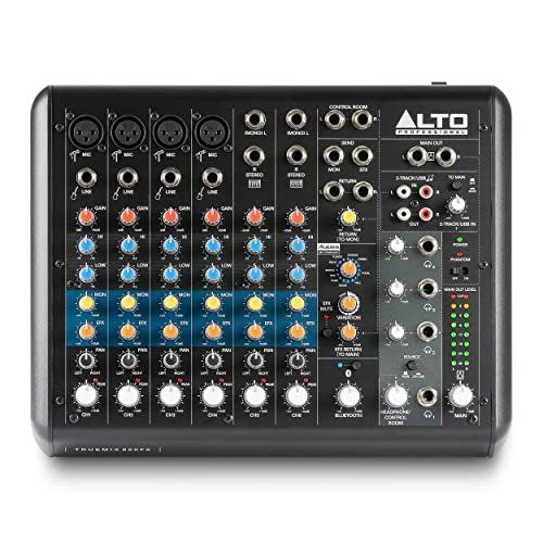 Mezcladora de Audio ALTO TrueMix 800FX Bluetooth para Podcasts y Grabación